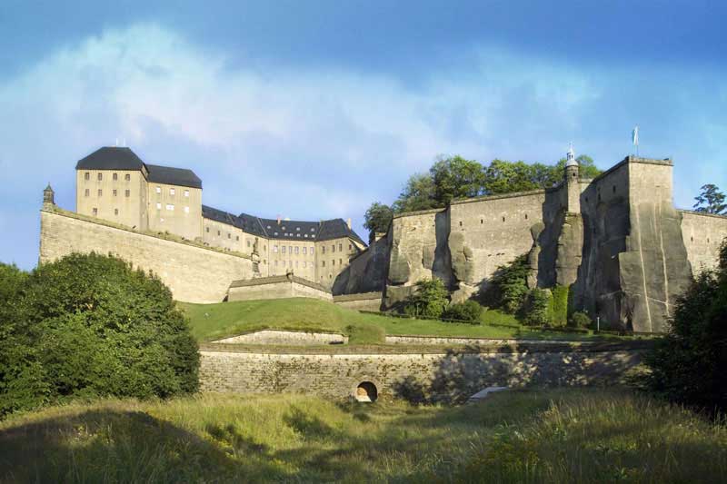 Außenansicht der Festung Königstein